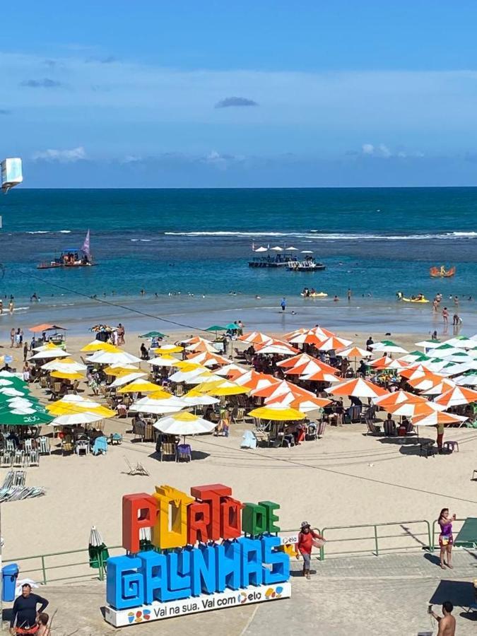 Flat Beira Mar Com Varanda Em Pôrto das Galinhas Eksteriør bilde