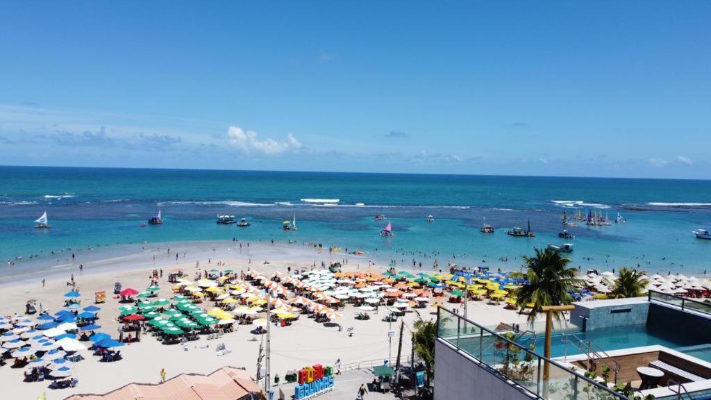 Flat Beira Mar Com Varanda Em Pôrto das Galinhas Eksteriør bilde